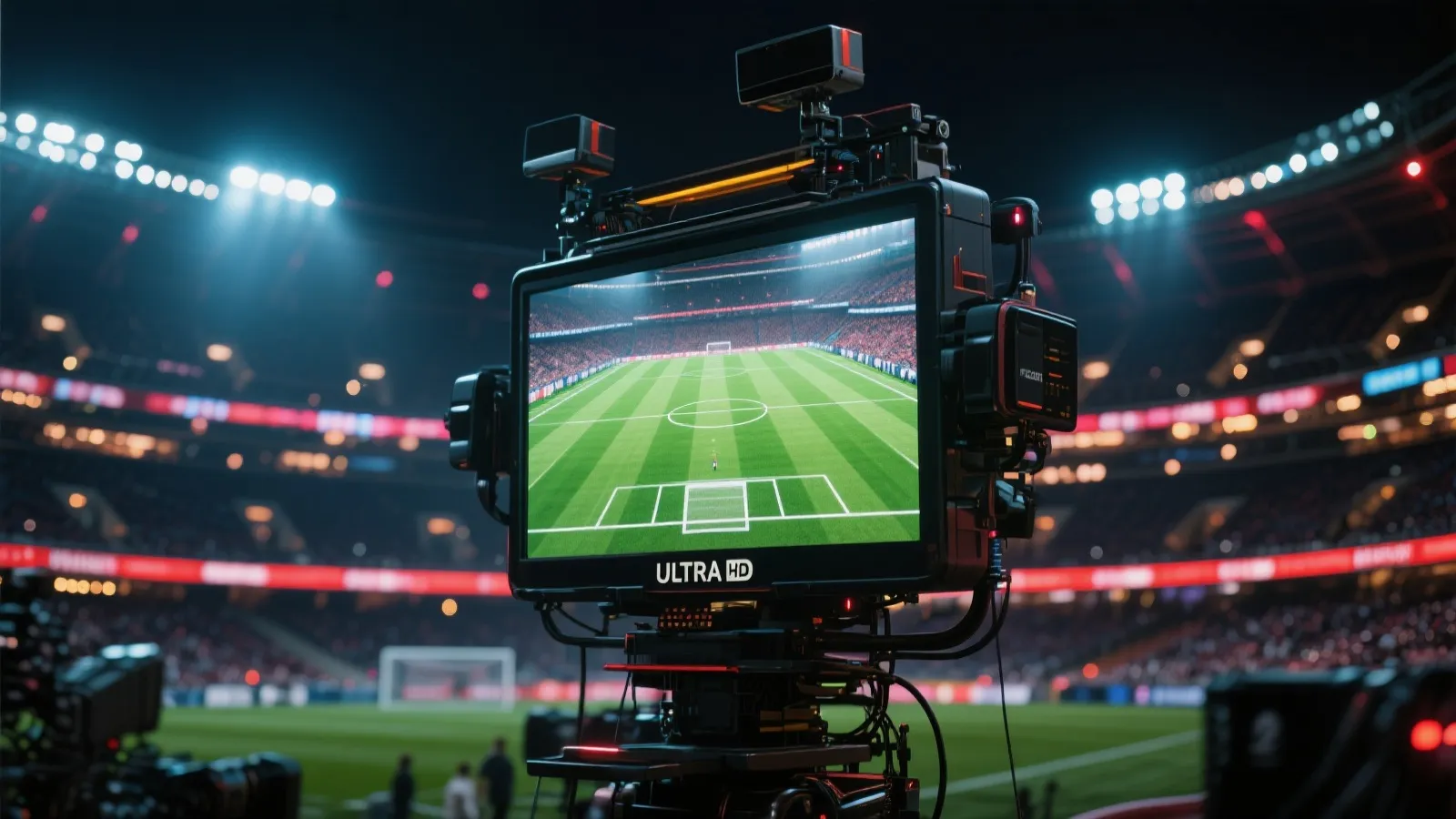 4K超高清足球赛场直播画面