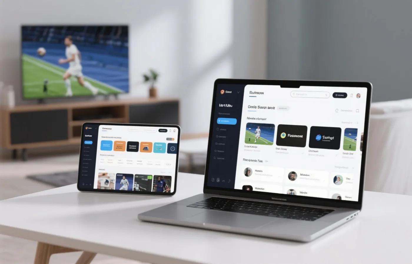 多终端4K体育直播界面示意