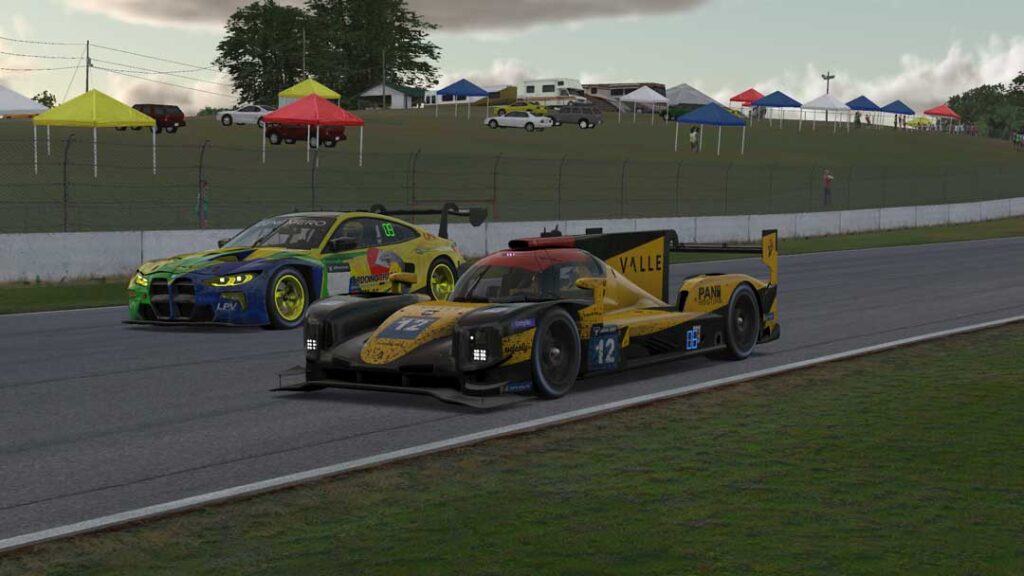 Top 5 in the iRacing Petit Le Mans Valle Esports